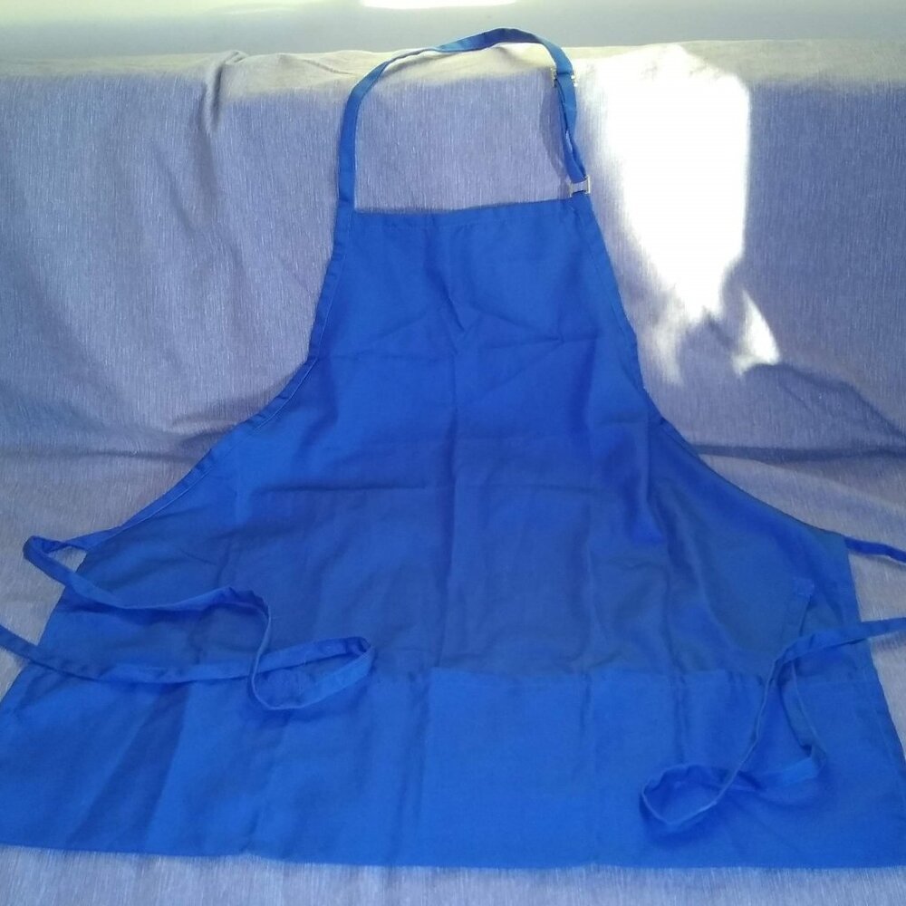 KNG International Teacher Blue Apron with Pockets New